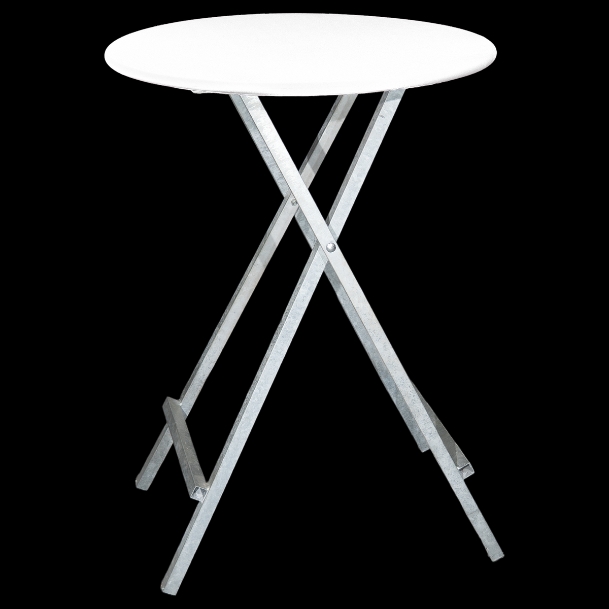Stehtisch 80cm mit stabiler Steinplatte - schwere Ausführung (Miete)