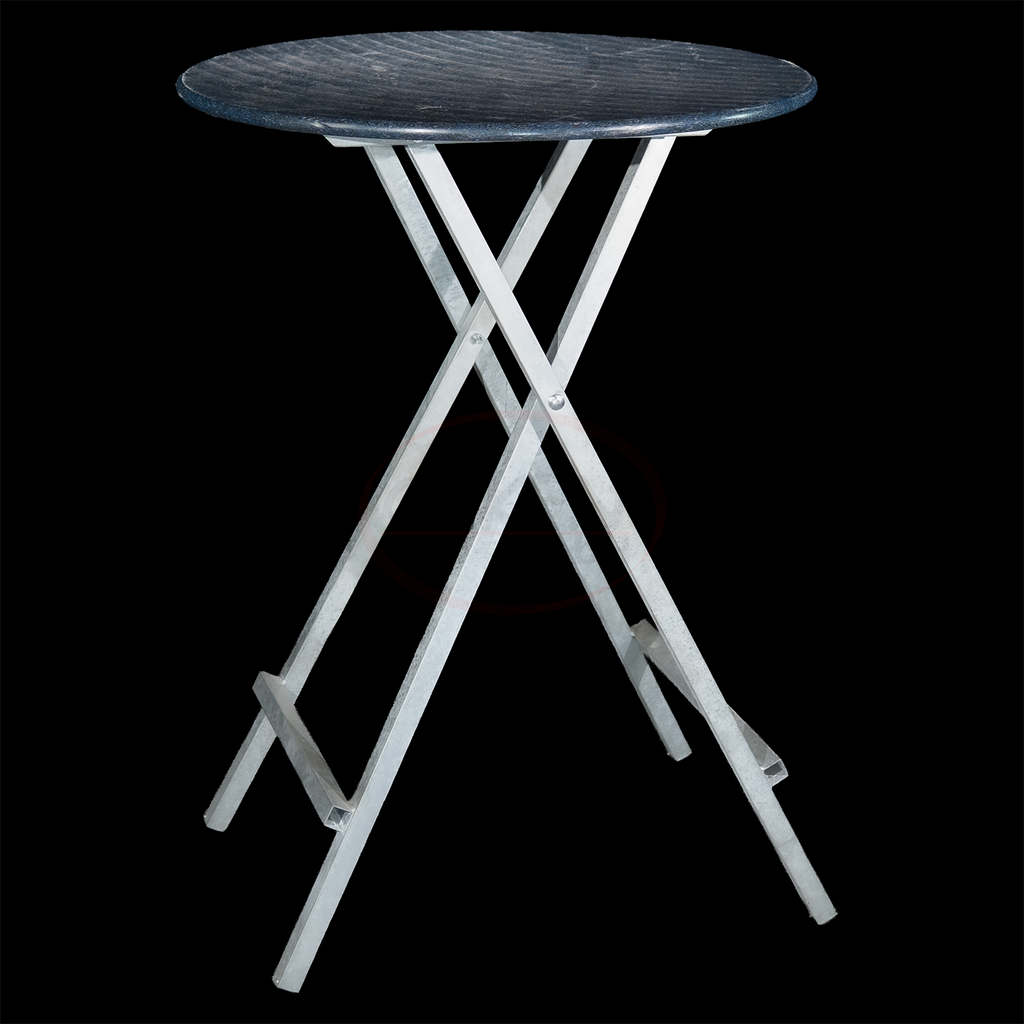 Stehtisch 80cm mit stabiler Steinplatte - schwere Ausführung (Miete)