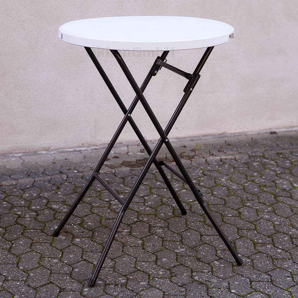Stehtisch 80cm aus Kunststoff - leichte Ausführung (Miete)